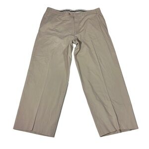 Hiltl Sport Germany Made Rosenberg Mens Khaki Flat Front Chino Pants Size 38x28